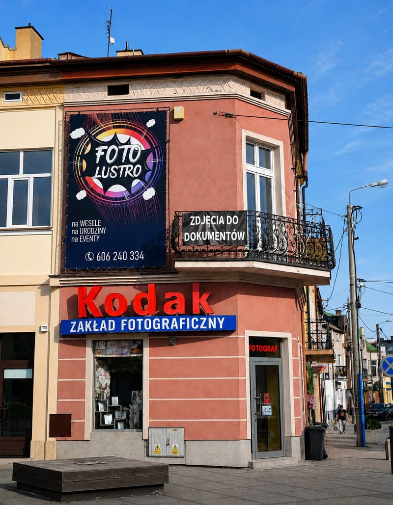 Wnętrze zakładu fotograficznego